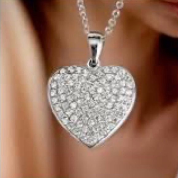 Silver gemstone heart - Picture 4 of 7